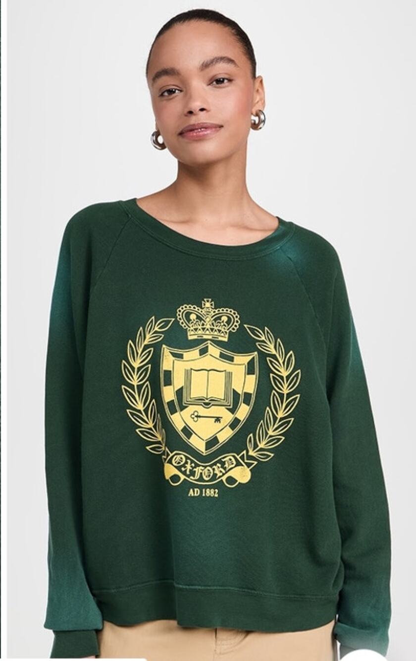 Daydreamer Oxford Crest Vintage Sweatshirt XL NWOT